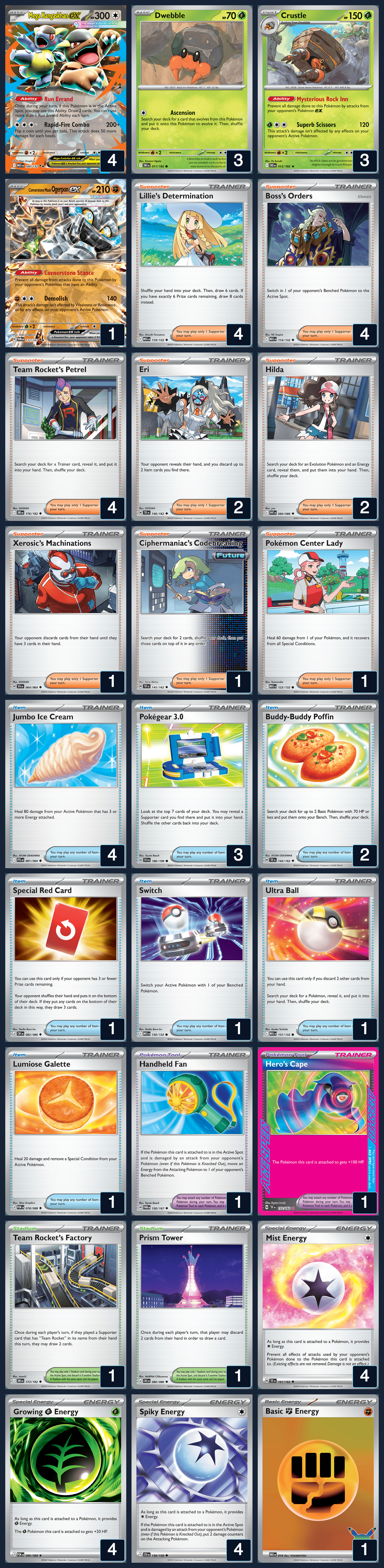 Complete 60-card deck list for rank 9, dukefan417