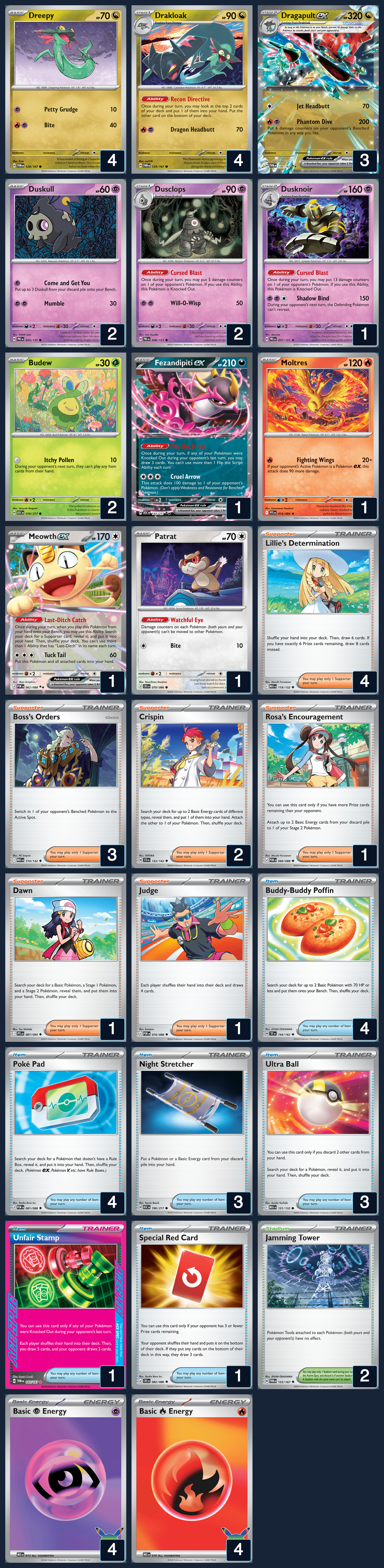Complete 60-card deck list for rank 4, TrulyEruption