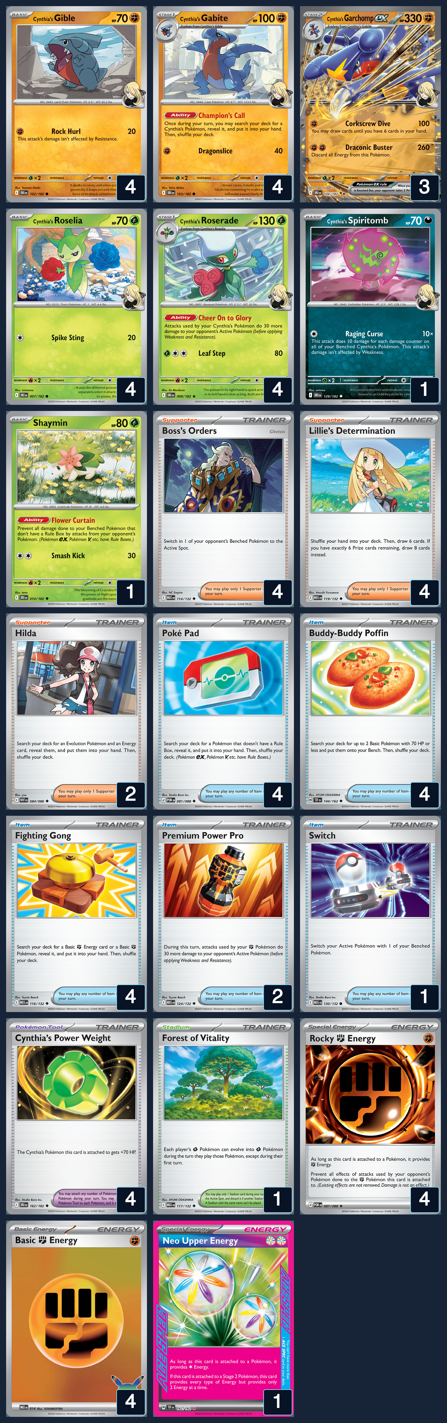 Complete 60-card deck list for rank 7, jmsonic55