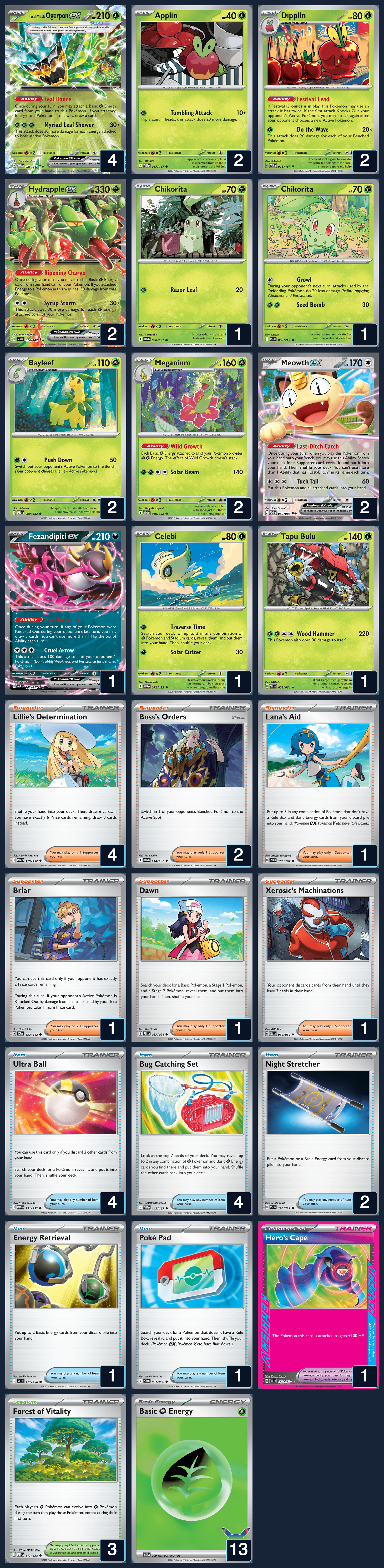 Complete 60-card deck list for rank 1, Justin de leeuw
