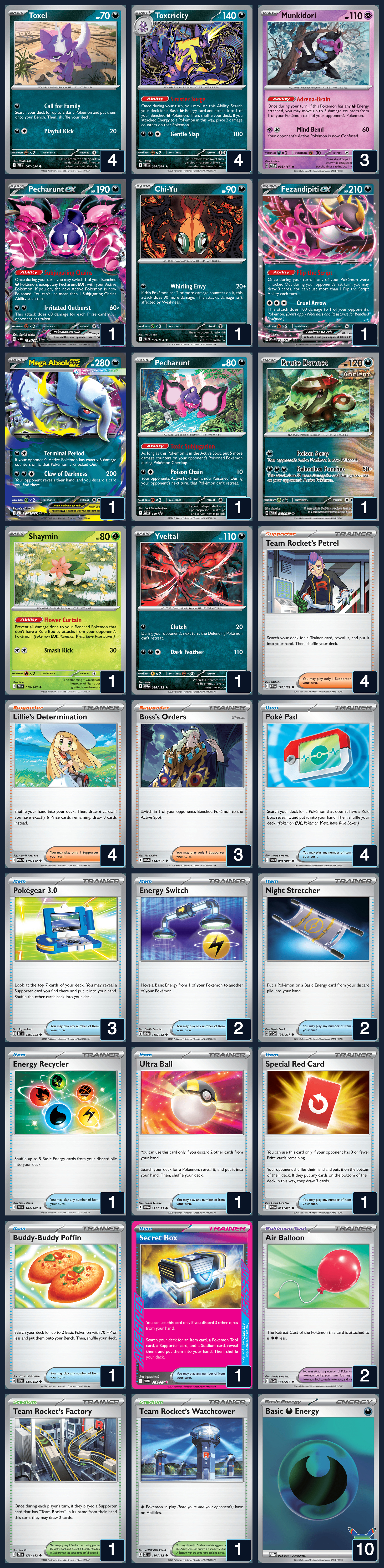 Complete 60-card deck list for rank 1, Kevin1117