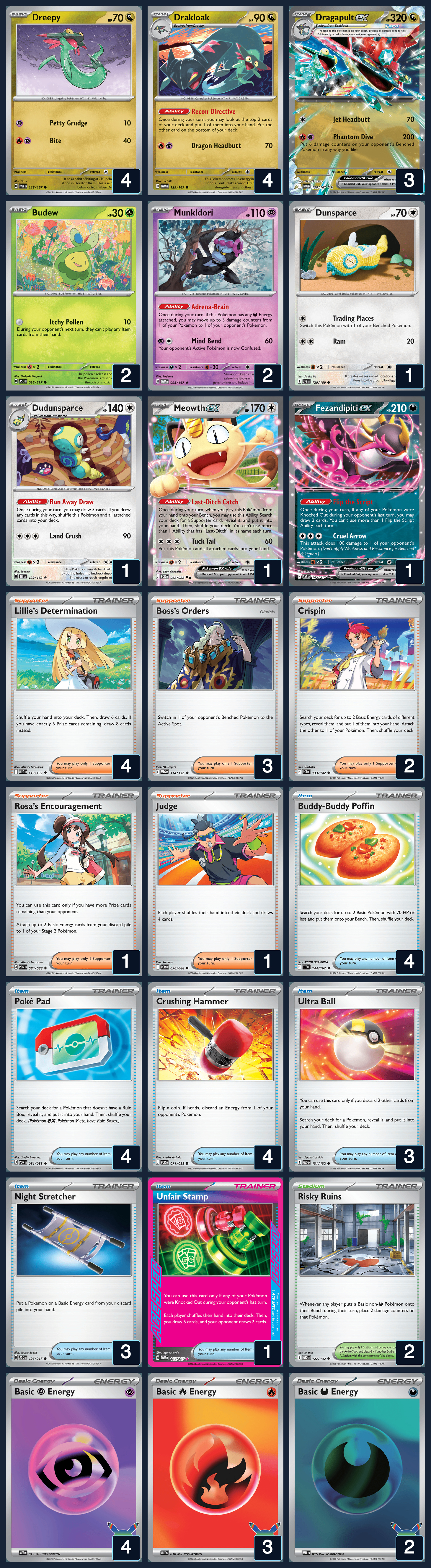 Complete 60-card deck list for rank 10, Seaharg