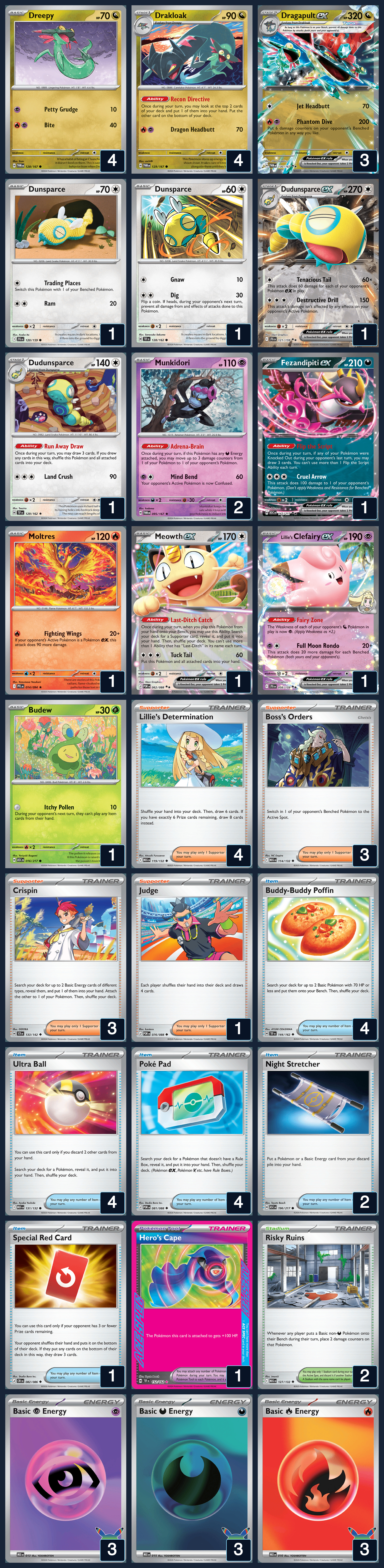 Complete 60-card deck list for rank 4, Hikidake