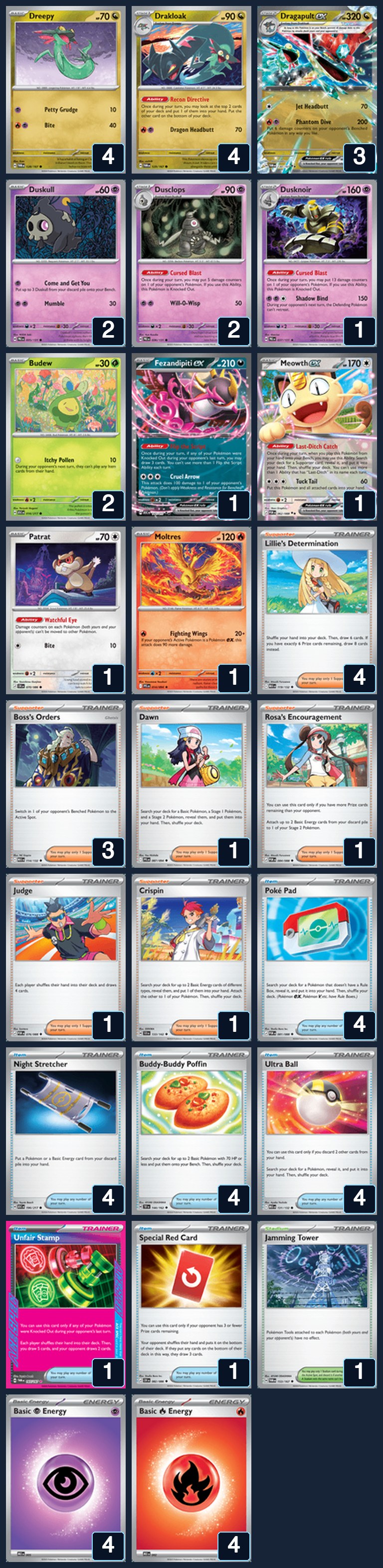 Complete 60-card deck list for rank 2, APackOfAlpacas