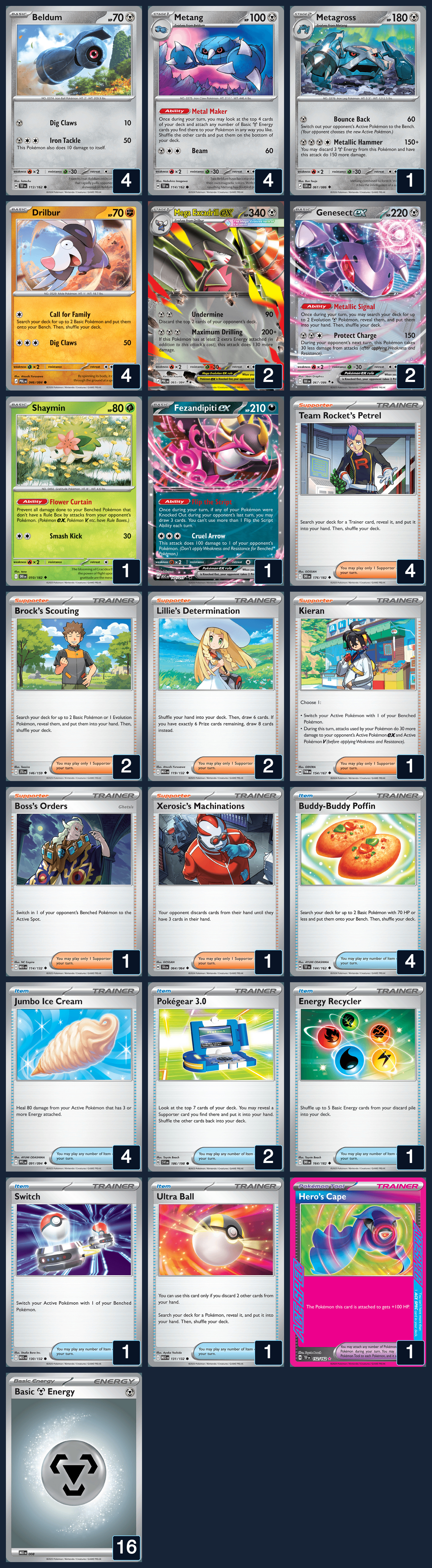 Complete 60-card deck list for rank 2, Bradystevenson25