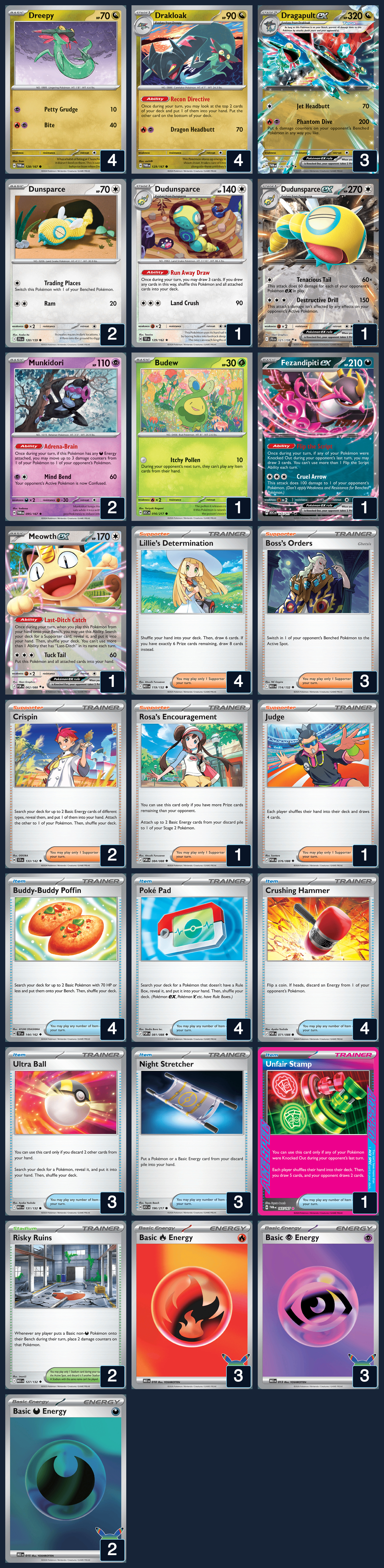 Complete 60-card deck list for rank 12, Pslee1125