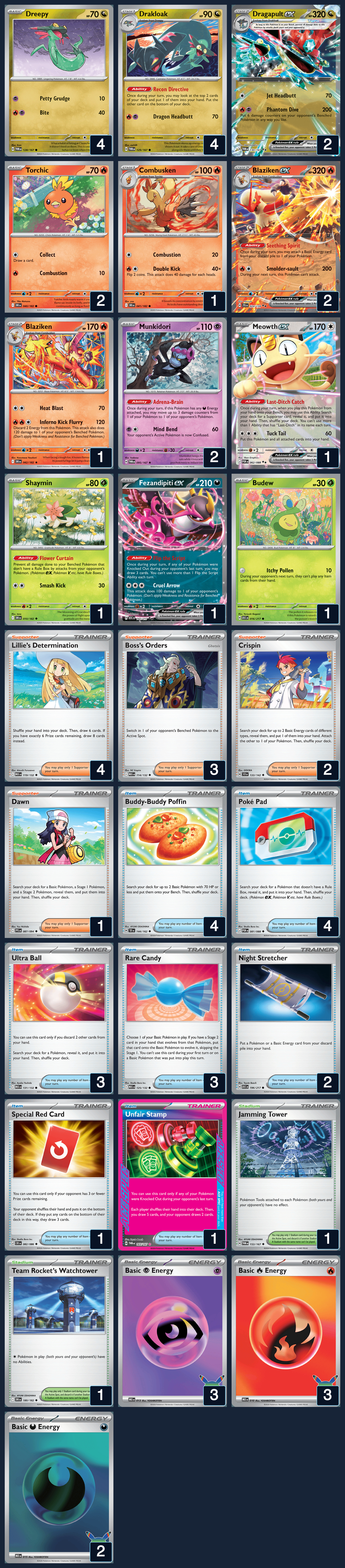 Complete 60-card deck list for rank 10, RedbamaXxXx