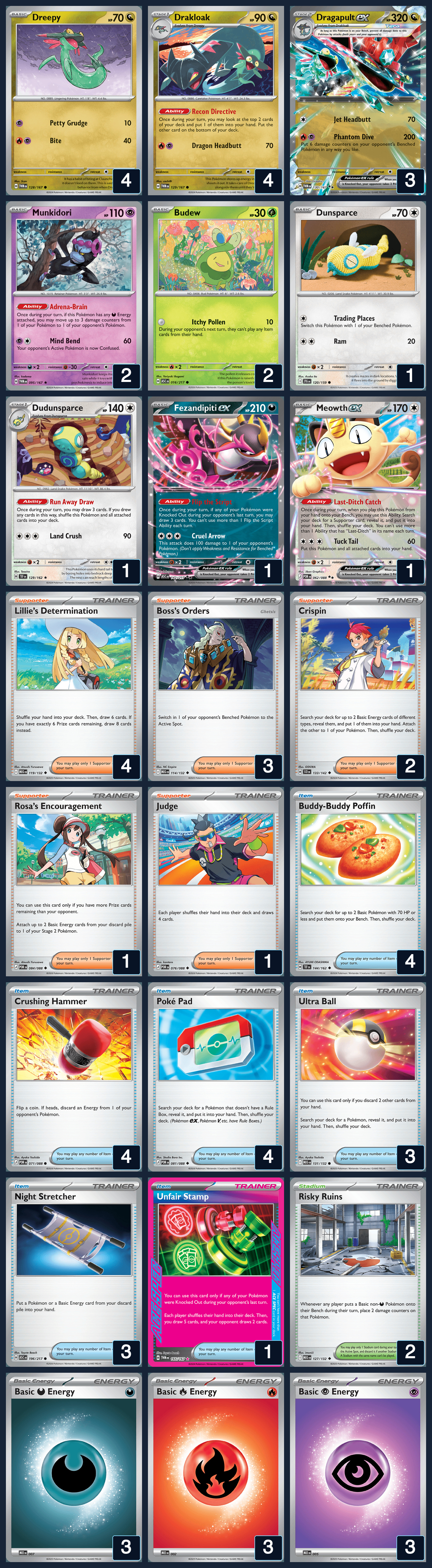Complete 60-card deck list for rank 16, ericix