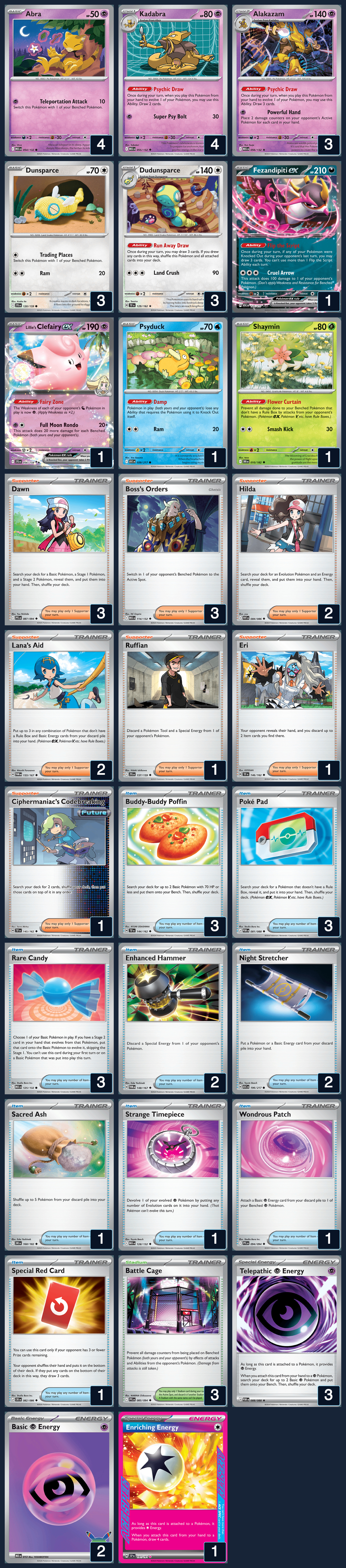 Complete 60-card deck list for rank 15, Joseph_14
