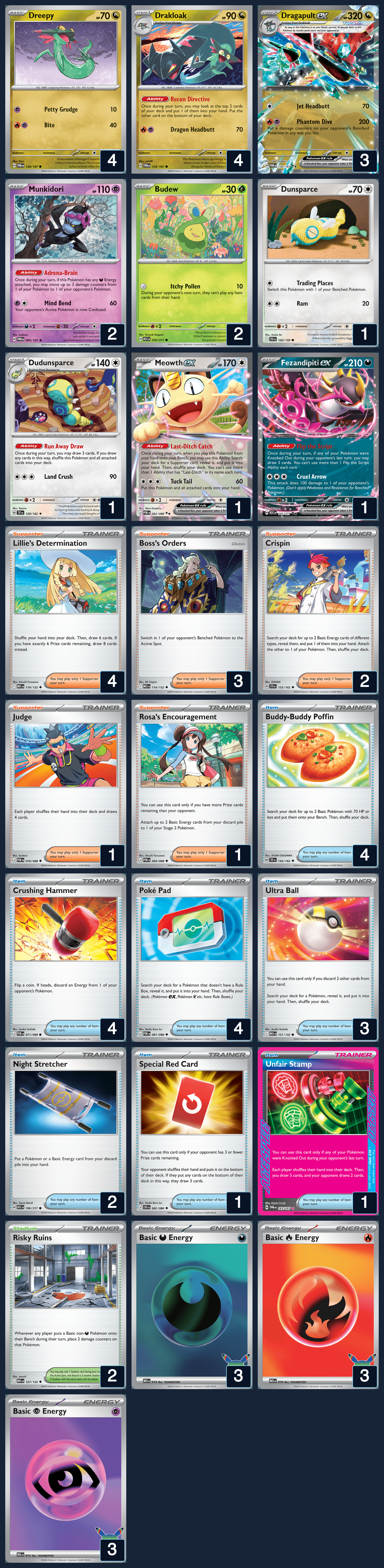 Complete 60-card deck list for rank 3, kipod616