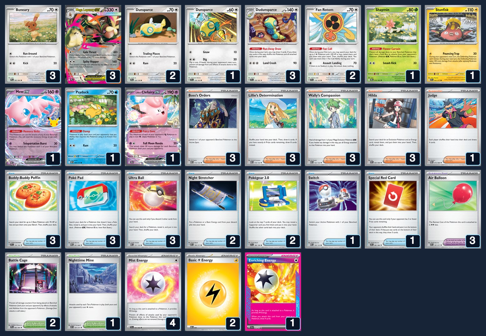 Complete 60-card deck list for rank 19, RajunMexicasian