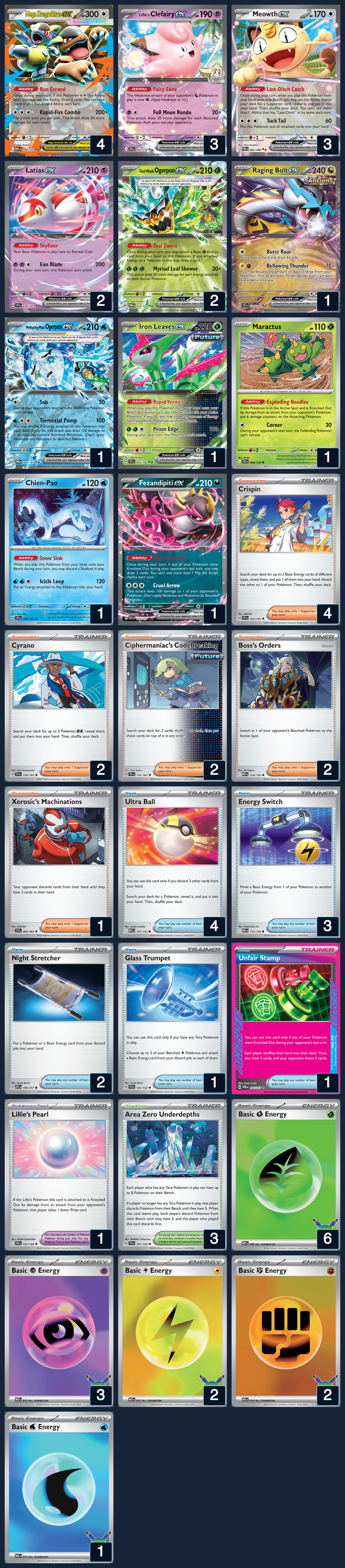 Complete 60-card deck list for rank 4, CursiveAintEasy