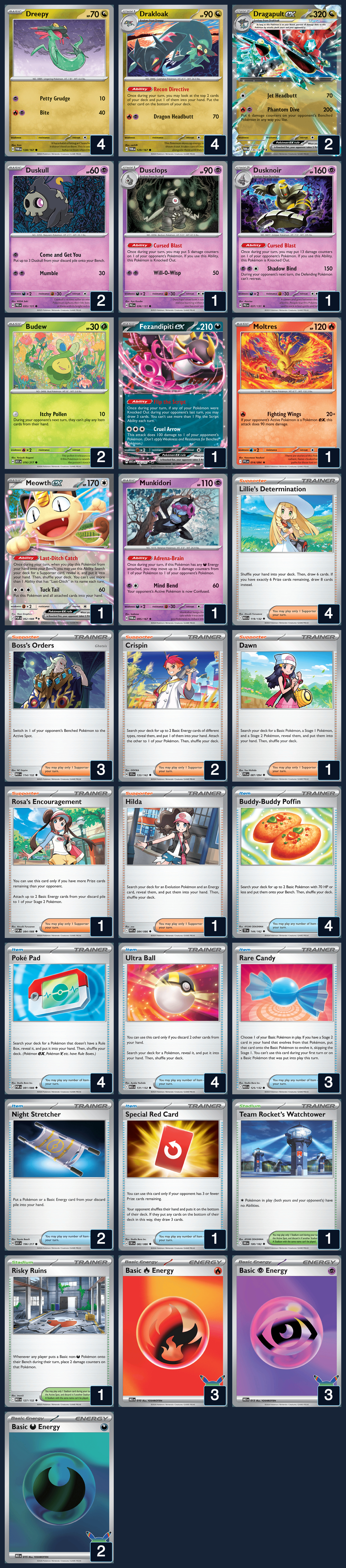 Complete 60-card deck list for rank 8, momofmom