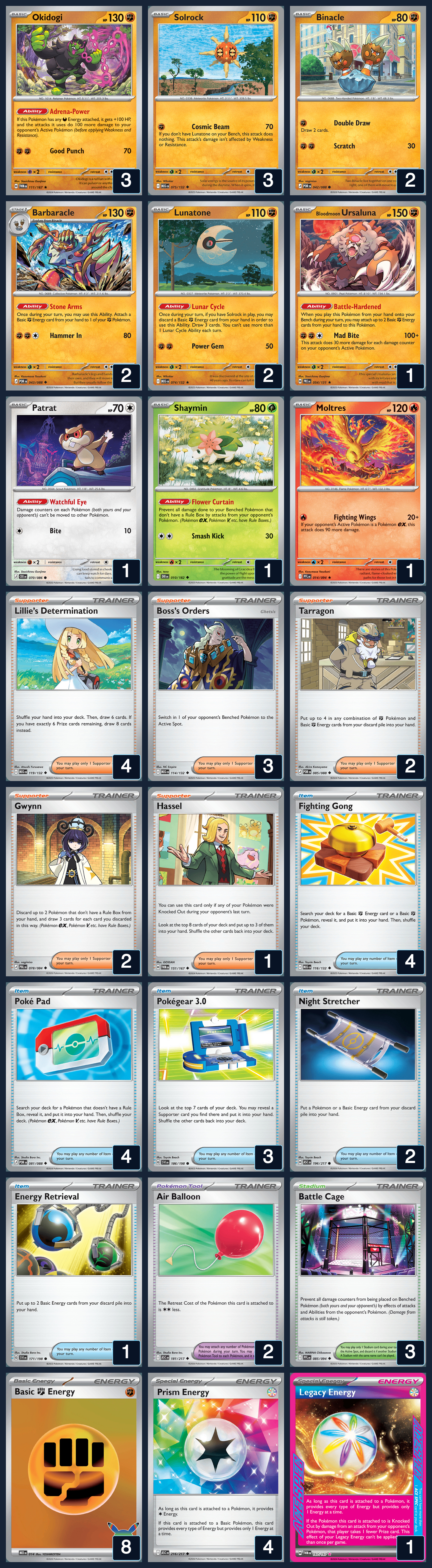 Complete 60-card deck list for rank 16, AMFalcao