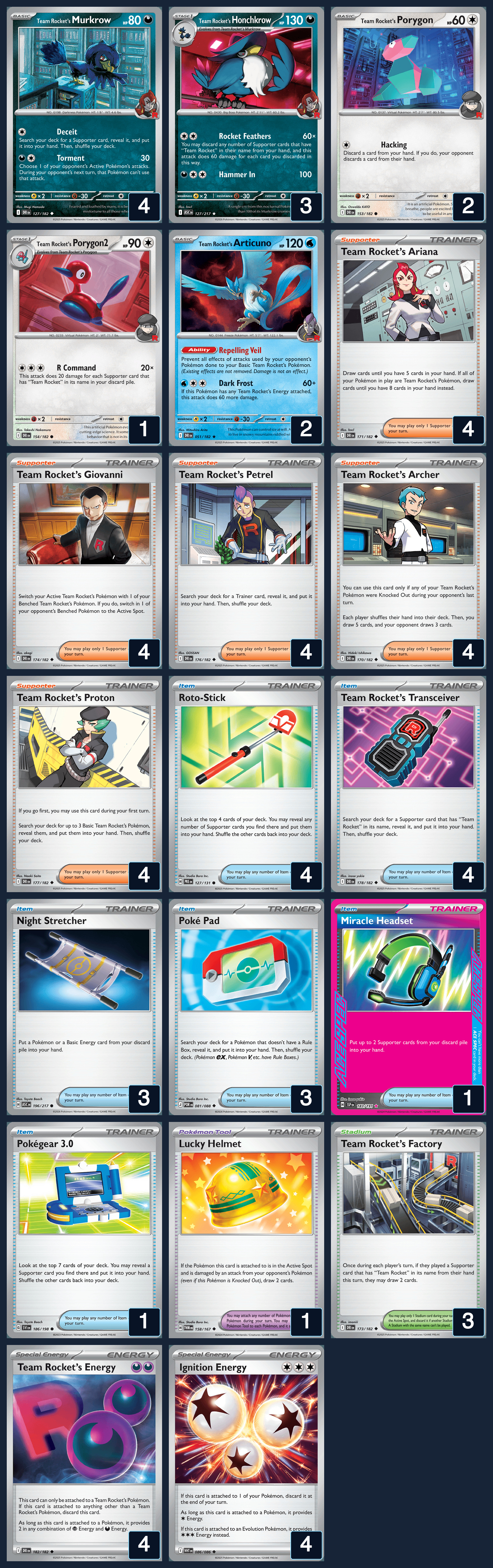 Complete 60-card deck list for rank 6, Shibooyeah