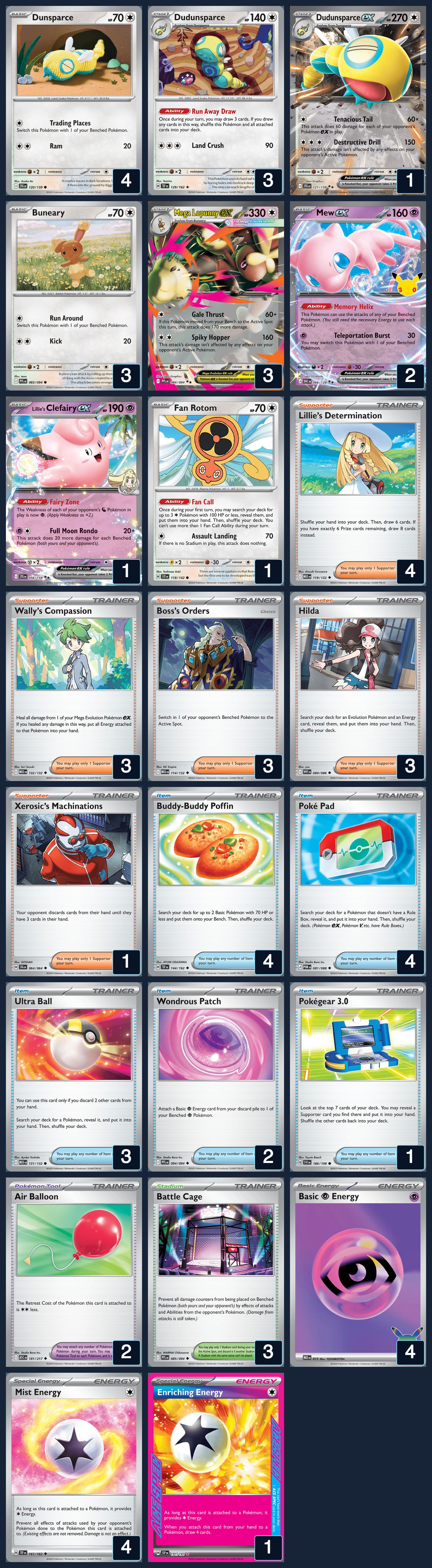Complete 60-card deck list for rank 7, PinkHoodGaming