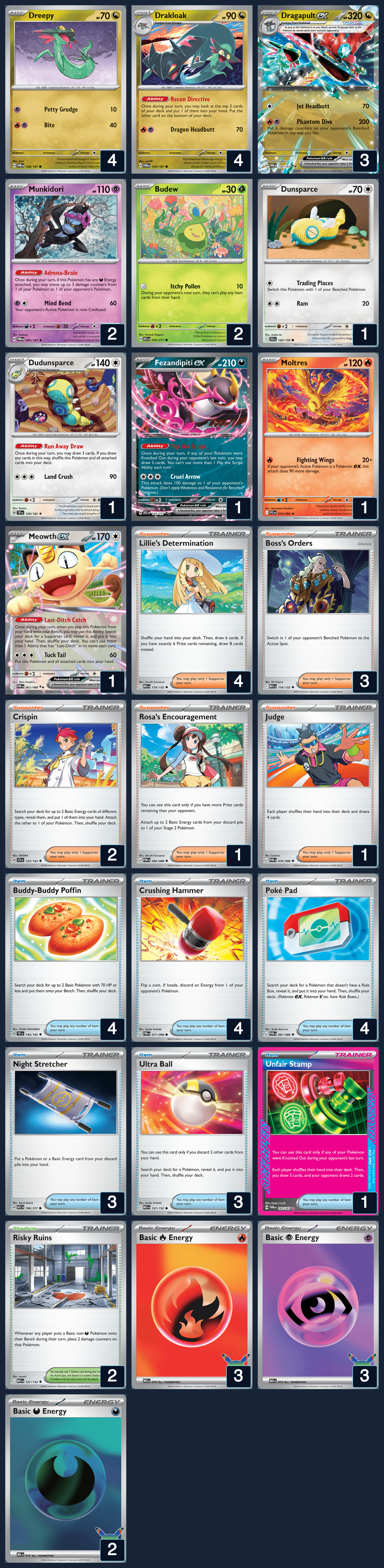 Complete 60-card deck list for rank 7, leoC9