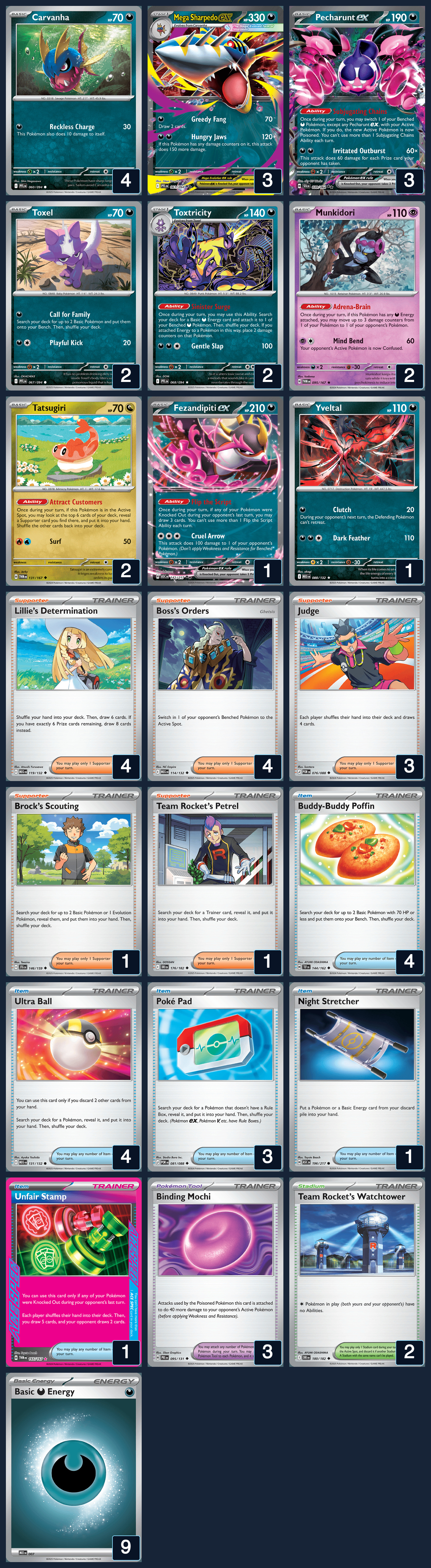 Complete 60-card deck list for rank 15, Omalley0415