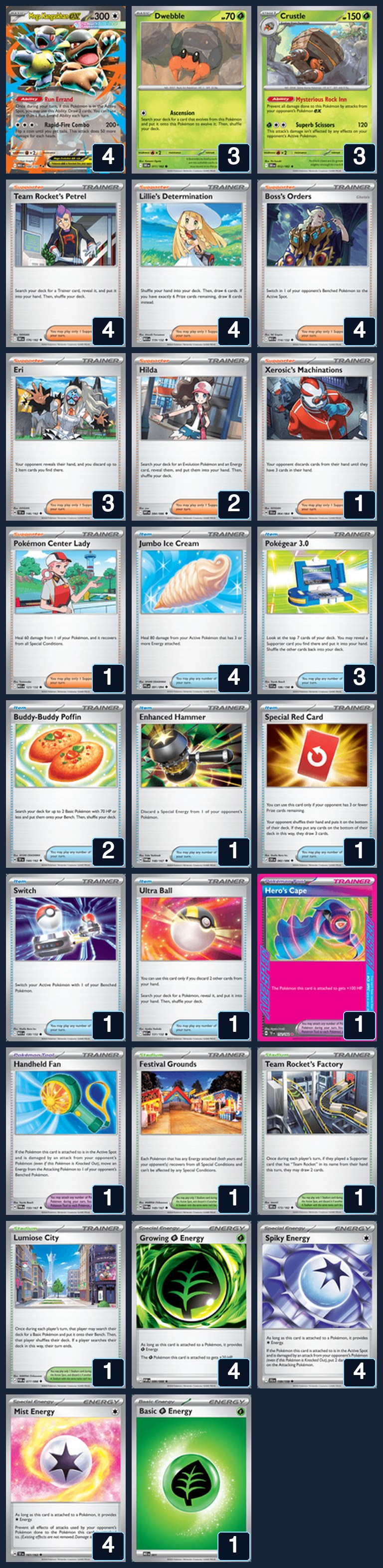 Complete 60-card deck list for rank 16, zYukyyy