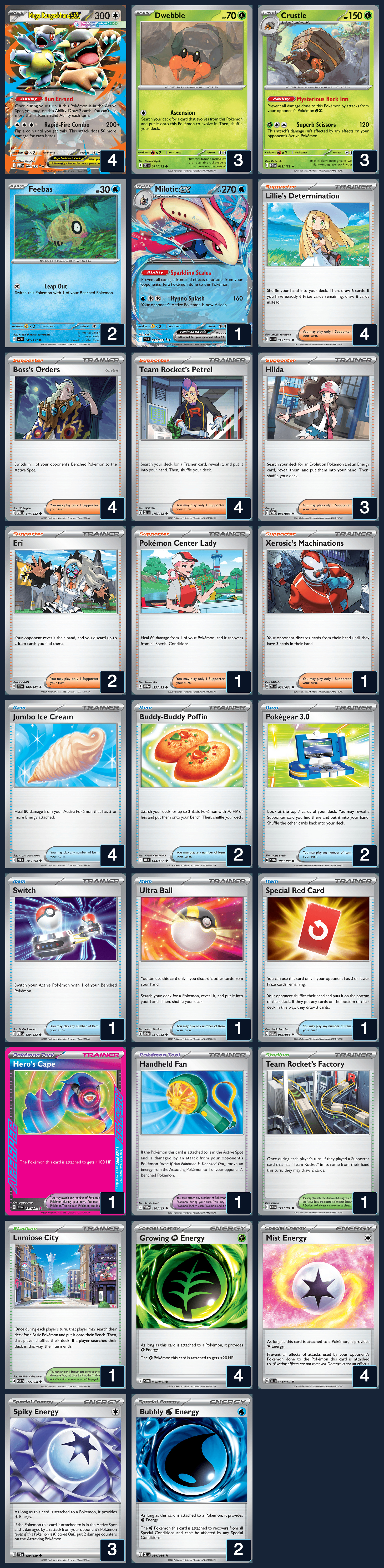 Complete 60-card deck list for rank 1, Chrzrd