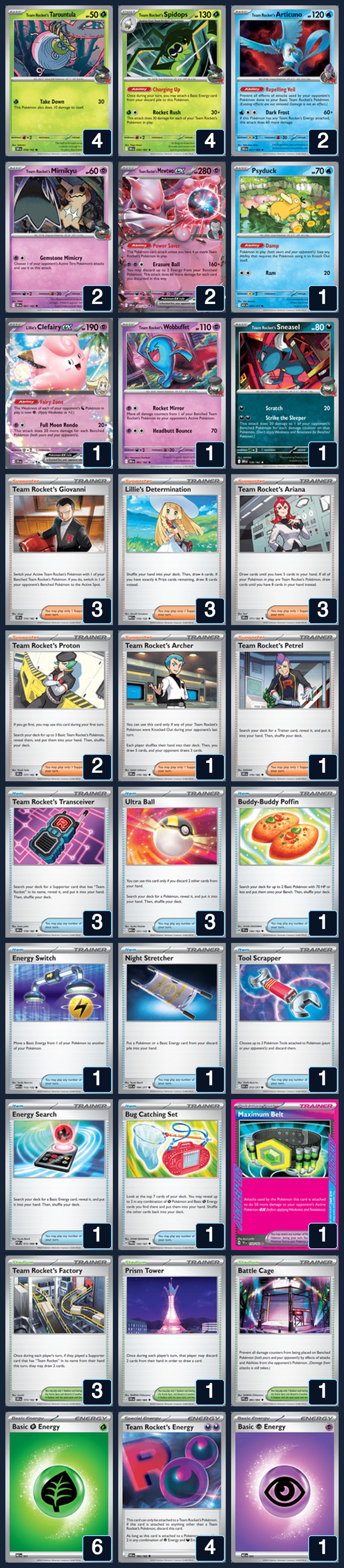 Complete 60-card deck list for rank 30, Kayke Alexandre