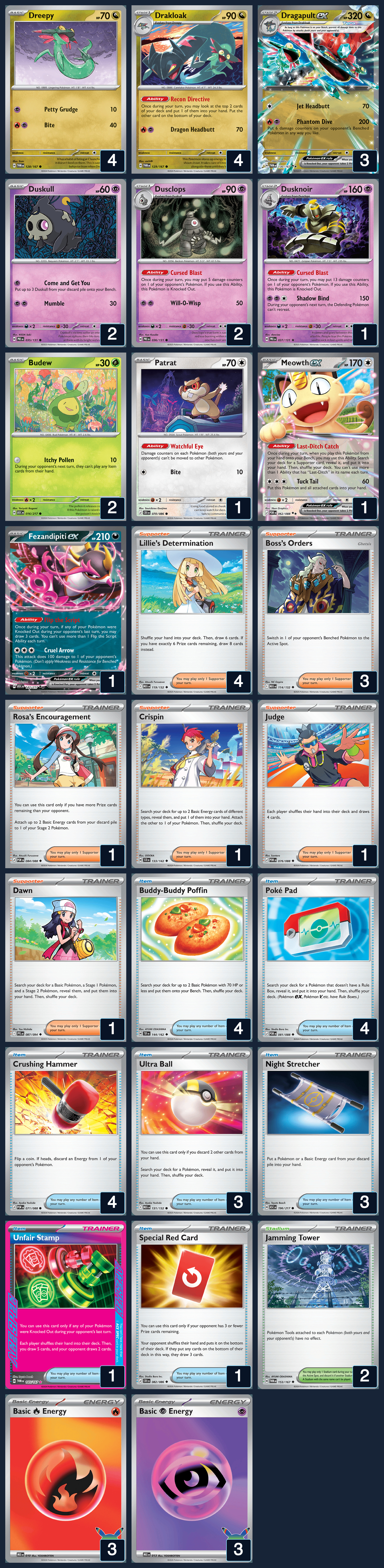 Complete 60-card deck list for rank 5, Lamine Sen2 Yamal (LAST DRAW)
