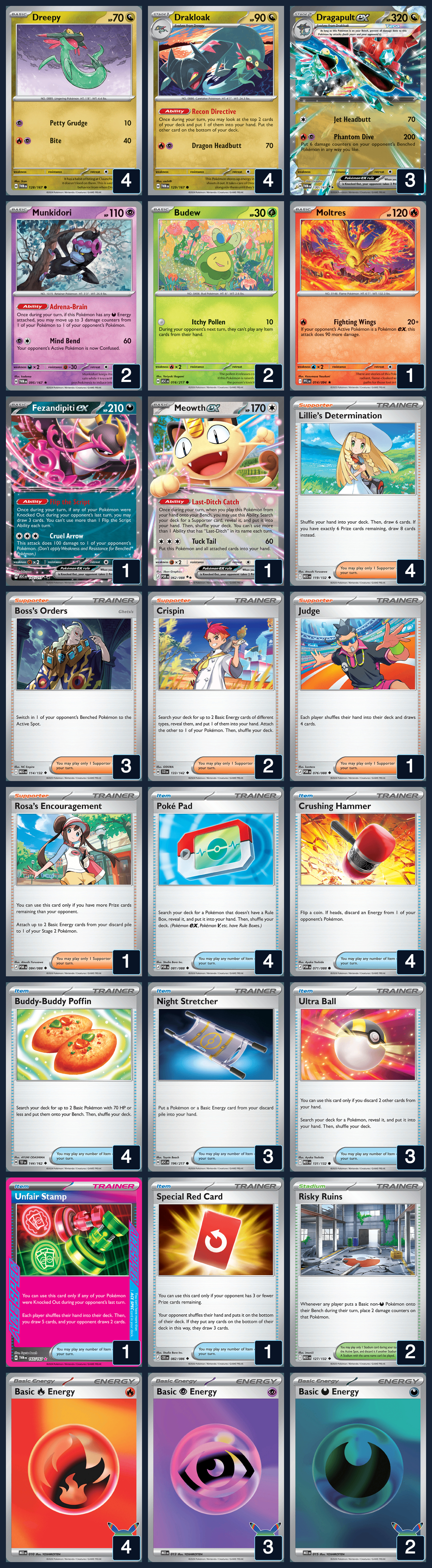 Complete 60-card deck list for rank 9, SoulStrong