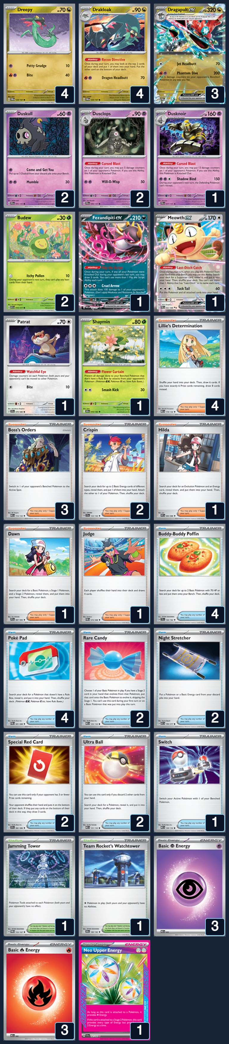 Complete 60-card deck list for rank 29, Ryan37