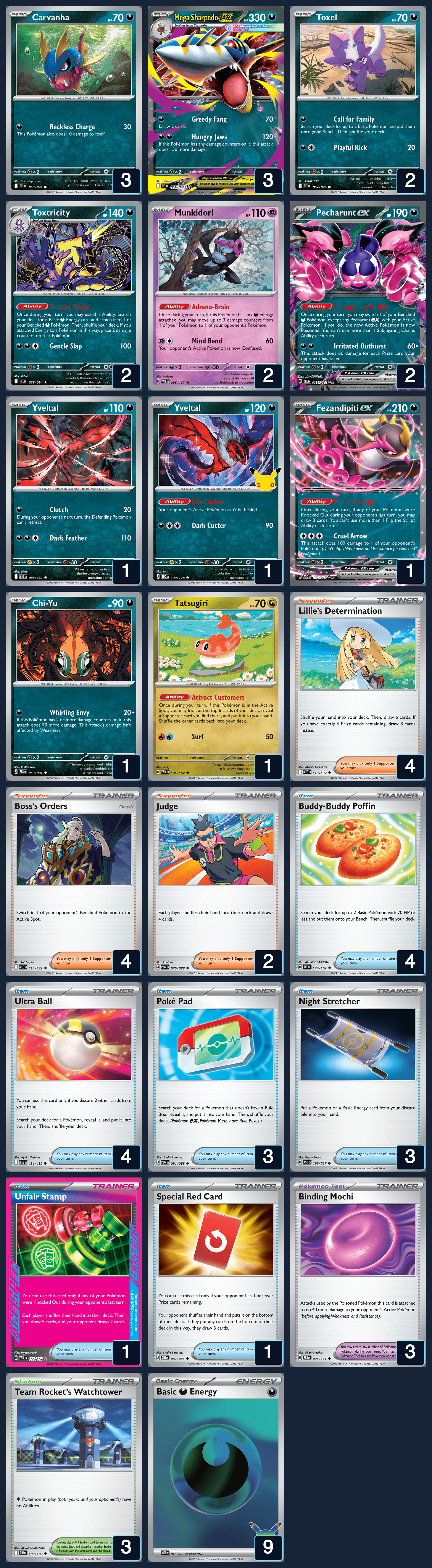 Complete 60-card deck list for rank 4, Jacob Ewart
