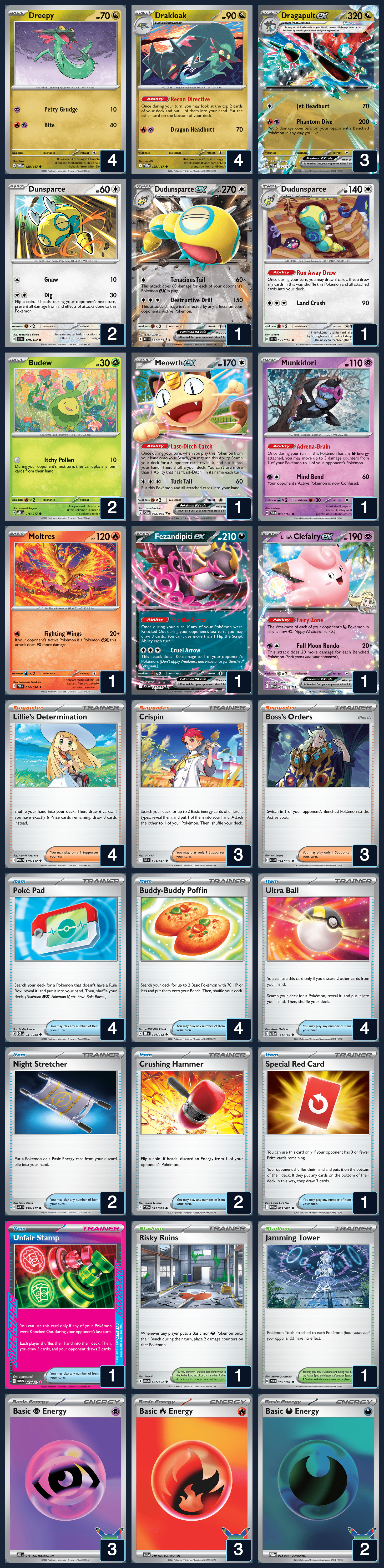 Complete 60-card deck list for rank 15, Kento K
