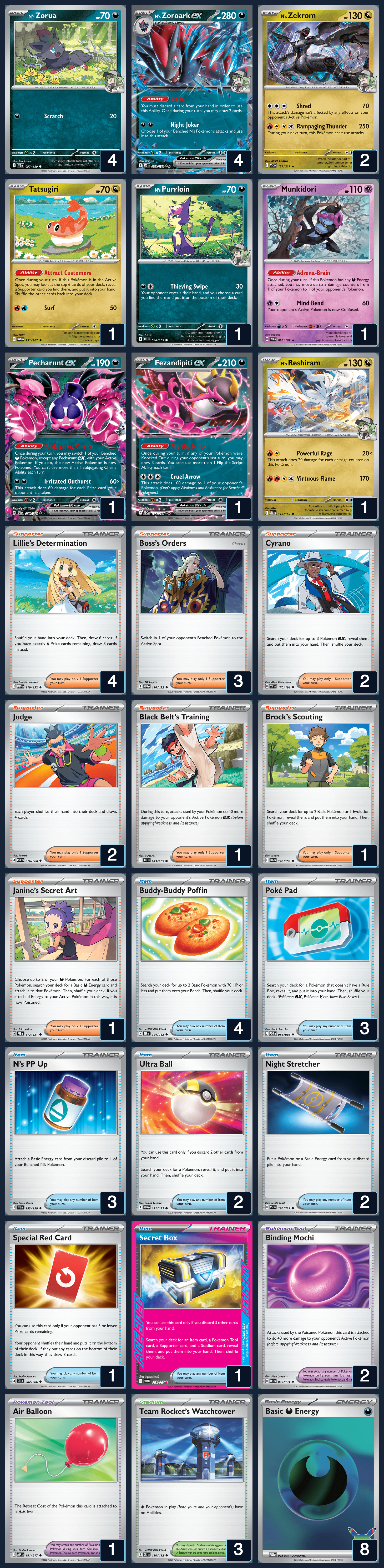 Complete 60-card deck list for rank 5, PurrloinCutestFangirl <3