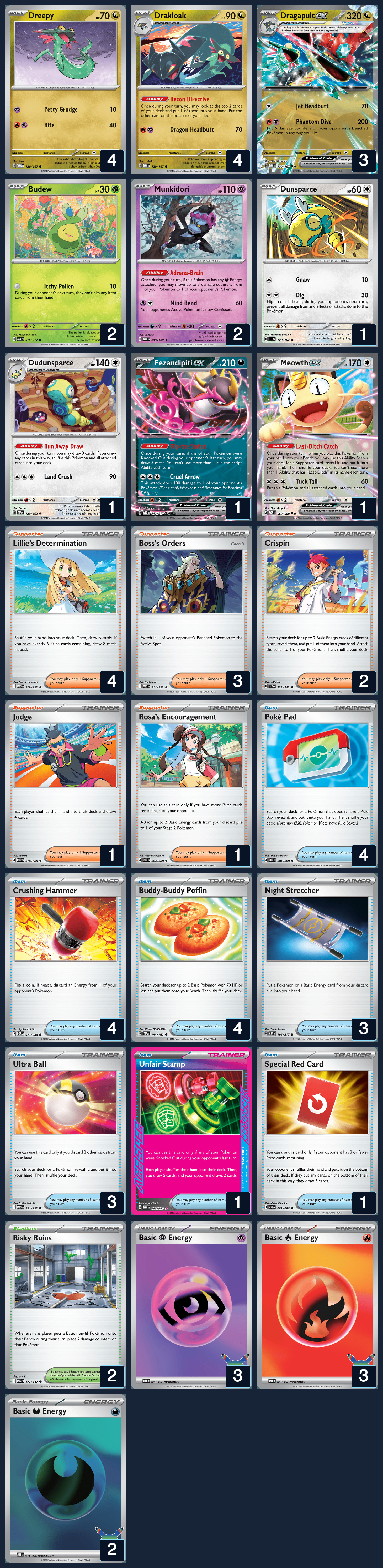 Complete 60-card deck list for rank 8, marioyobro