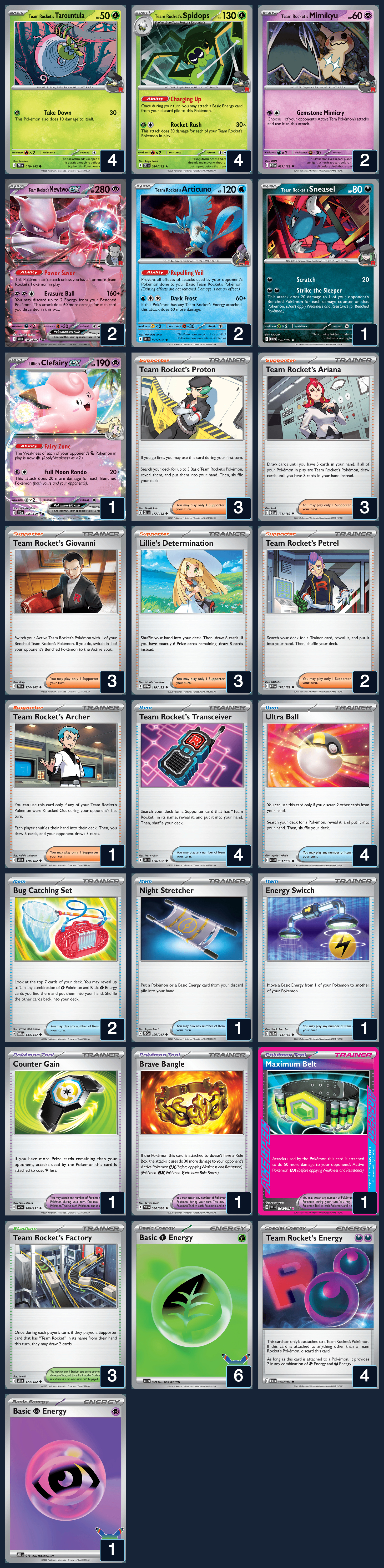 Complete 60-card deck list for rank 3, ResoLVD
