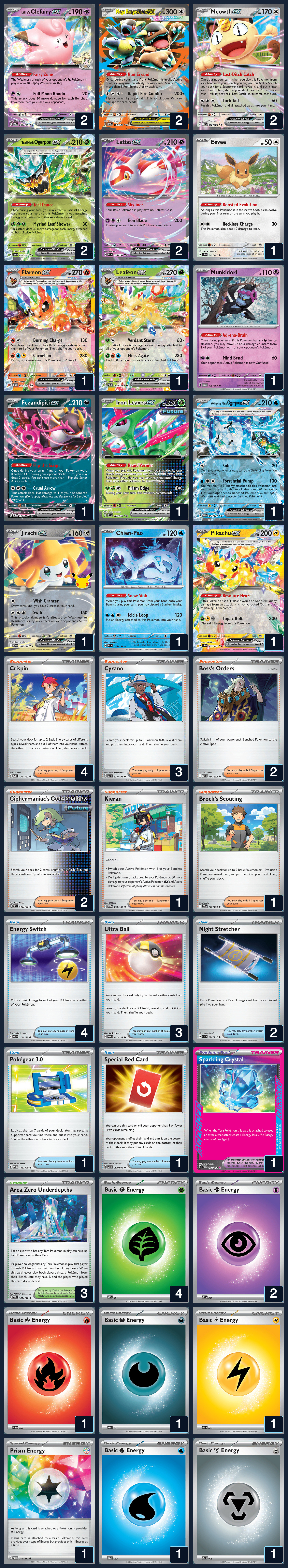 Complete 60-card deck list for rank 15, AndreaDrasticMorales