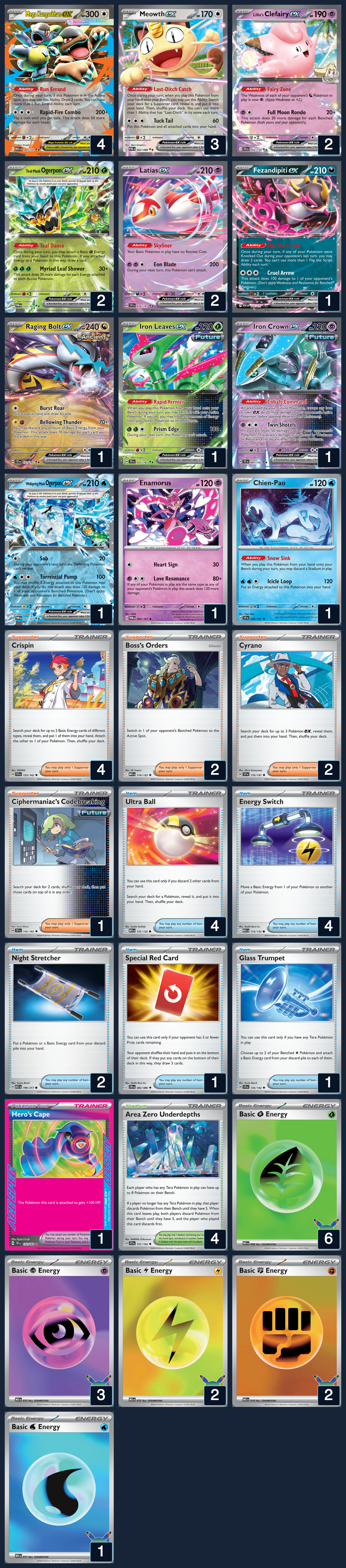 Complete 60-card deck list for rank 8, Zalosstail