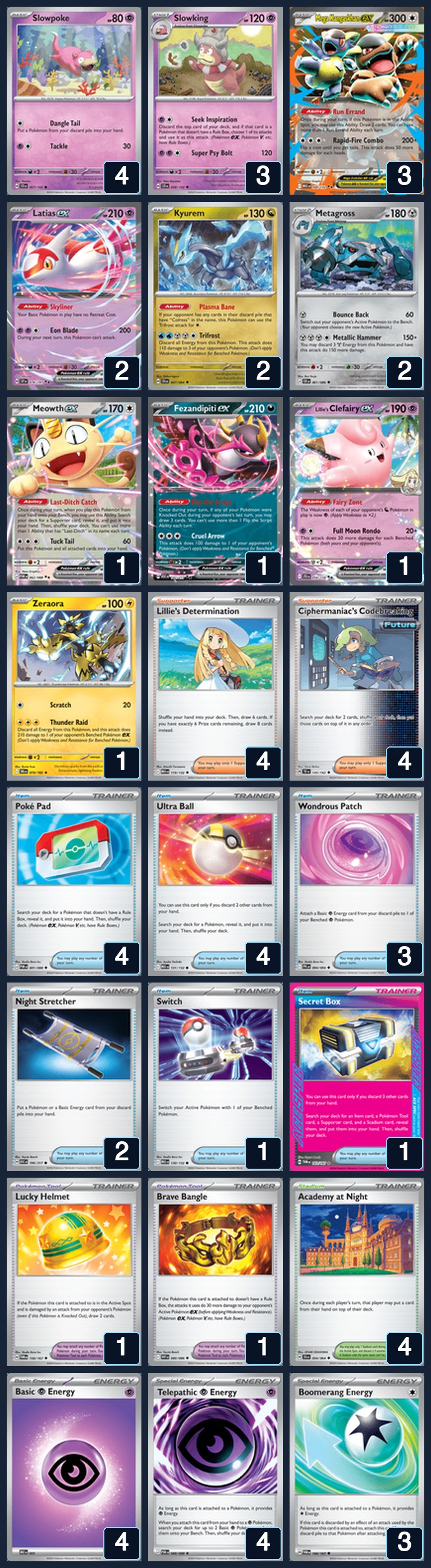 Complete 60-card deck list for rank 3, dukefan417