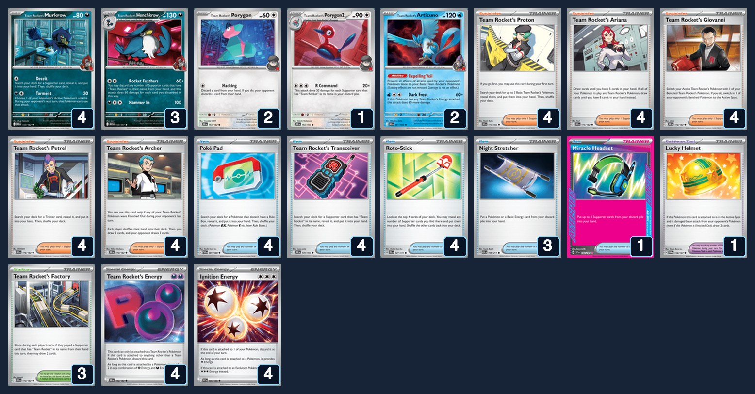 Complete 60-card deck list for rank 9, fael0597