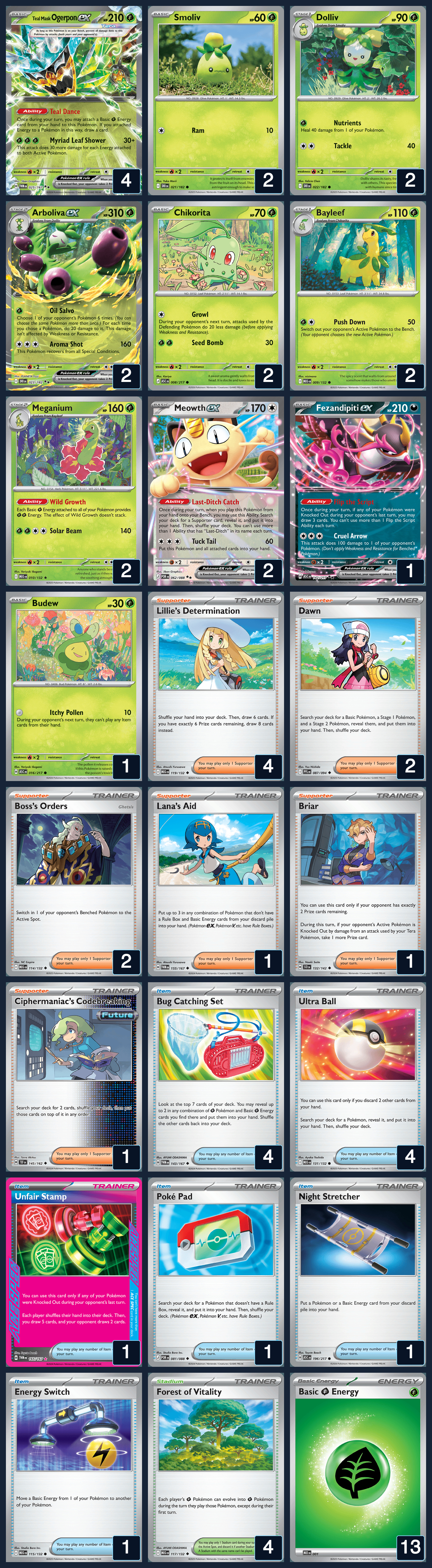 Complete 60-card deck list for rank 4, Lucas Garcia
