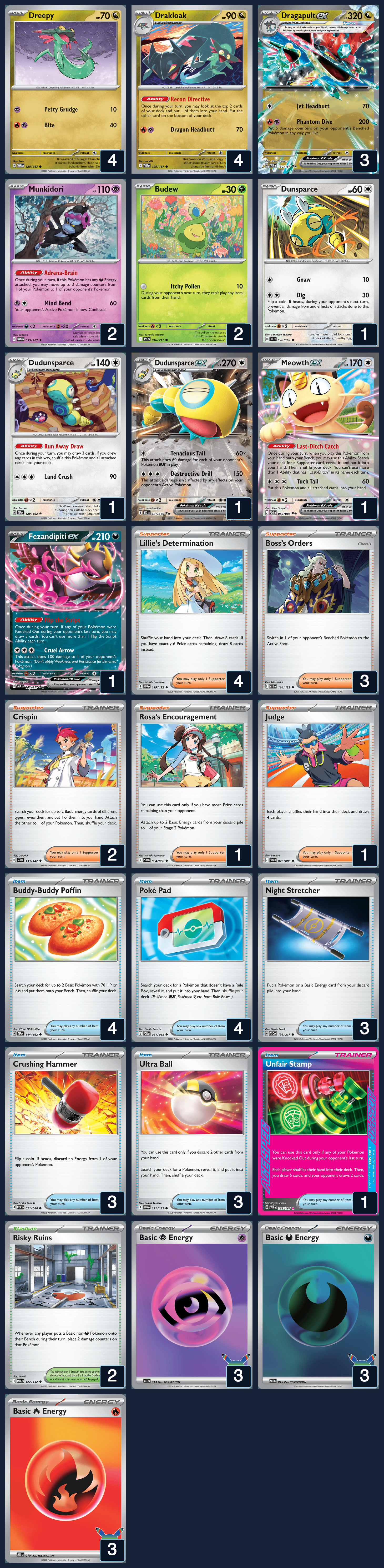 Complete 60-card deck list for rank 9, RodimsuPrime55