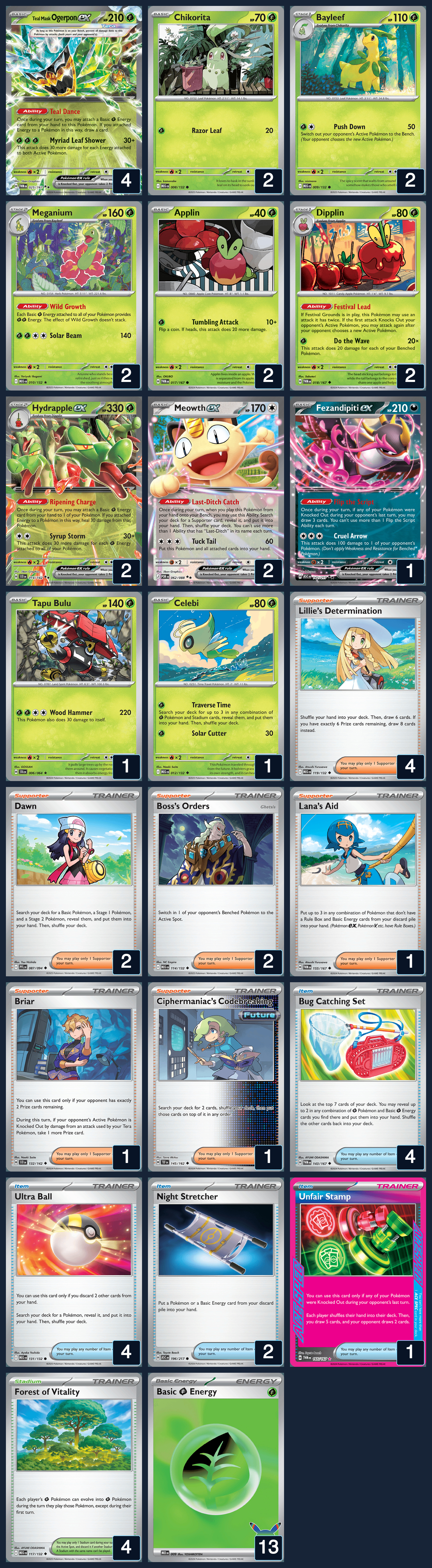 Complete 60-card deck list for rank 10, luigix3