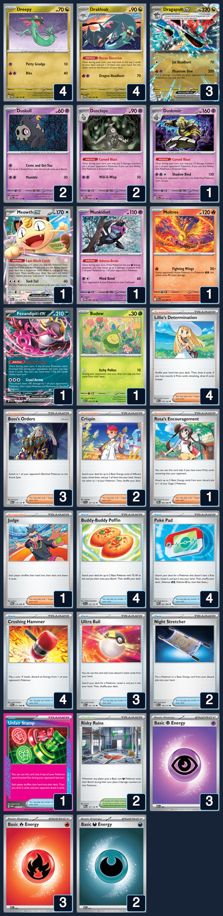 Complete 60-card deck list for rank 12, Flashythrone