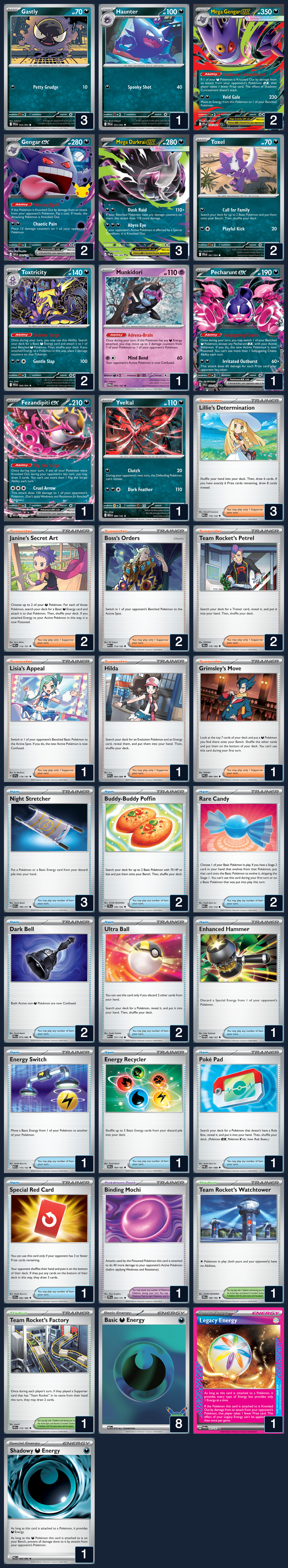 Complete 60-card deck list for rank 8, 2k17rafozweegos