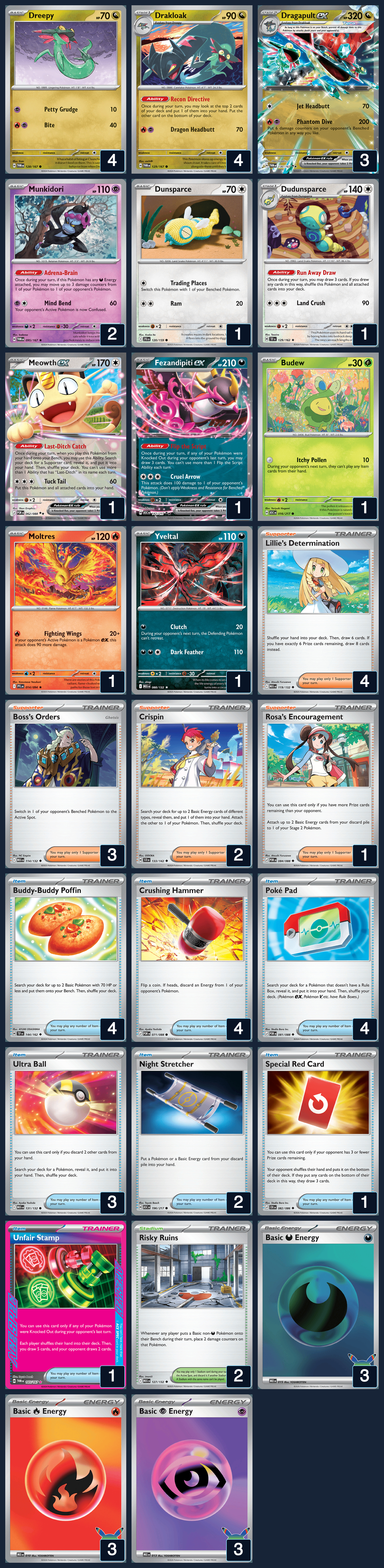 Complete 60-card deck list for rank 2, Astronaut Wooper