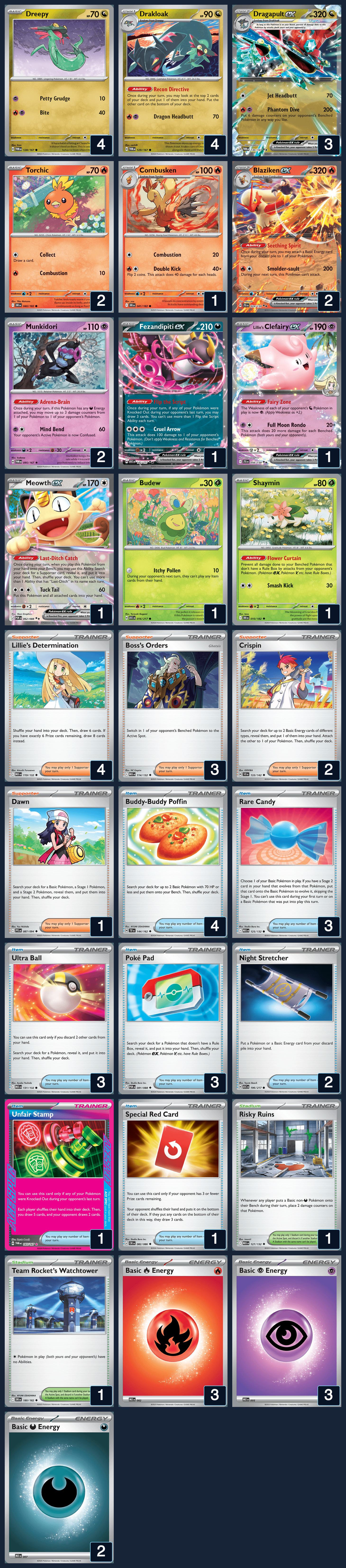 Complete 60-card deck list for rank 11, Sovann Som