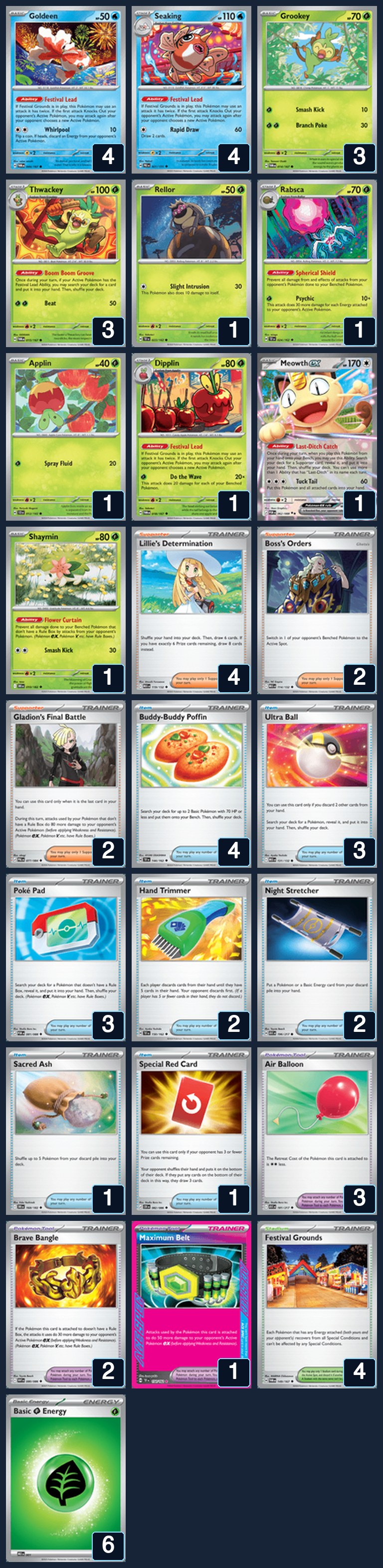 Complete 60-card deck list for rank 18, Saimon999