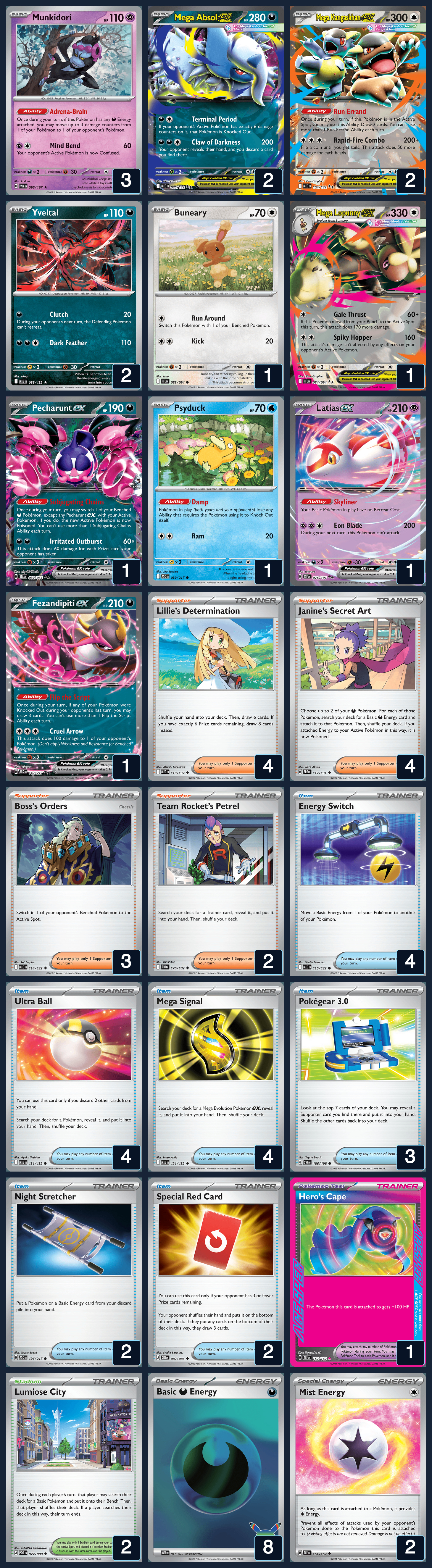 Complete 60-card deck list for rank 12, HeppyChris