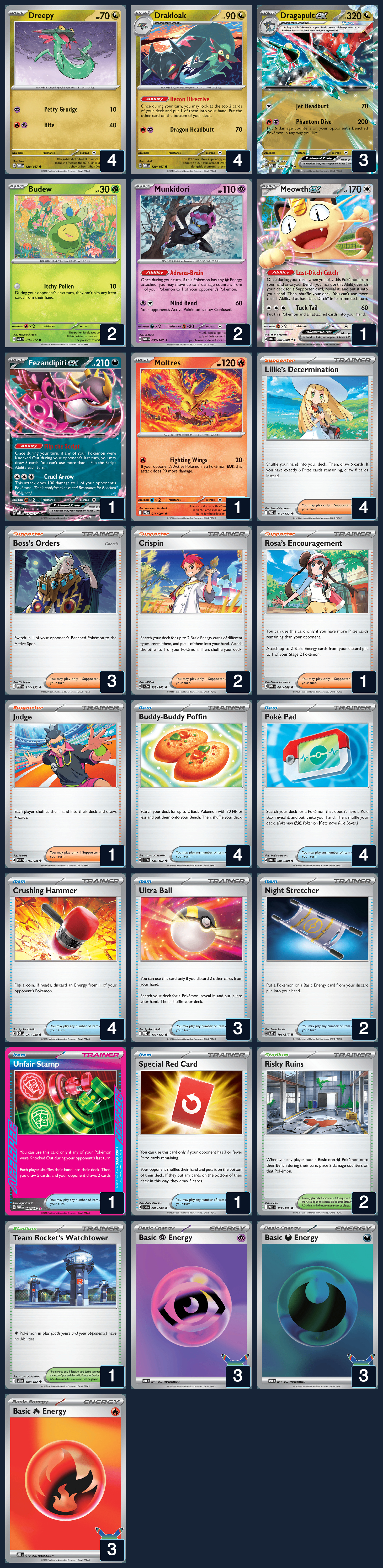Complete 60-card deck list for rank 8, Compskey