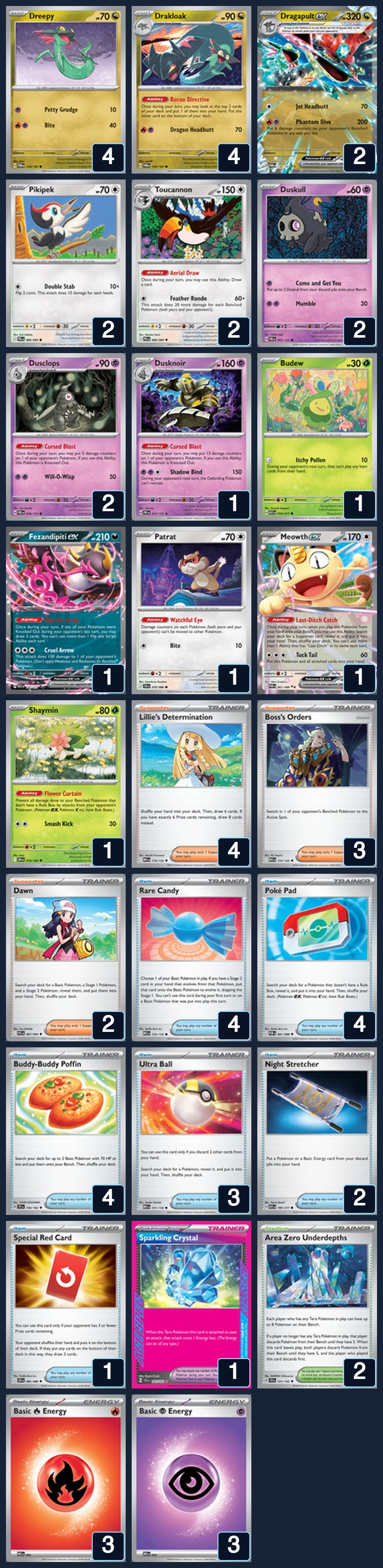 Complete 60-card deck list for rank 7, Marc Badia
