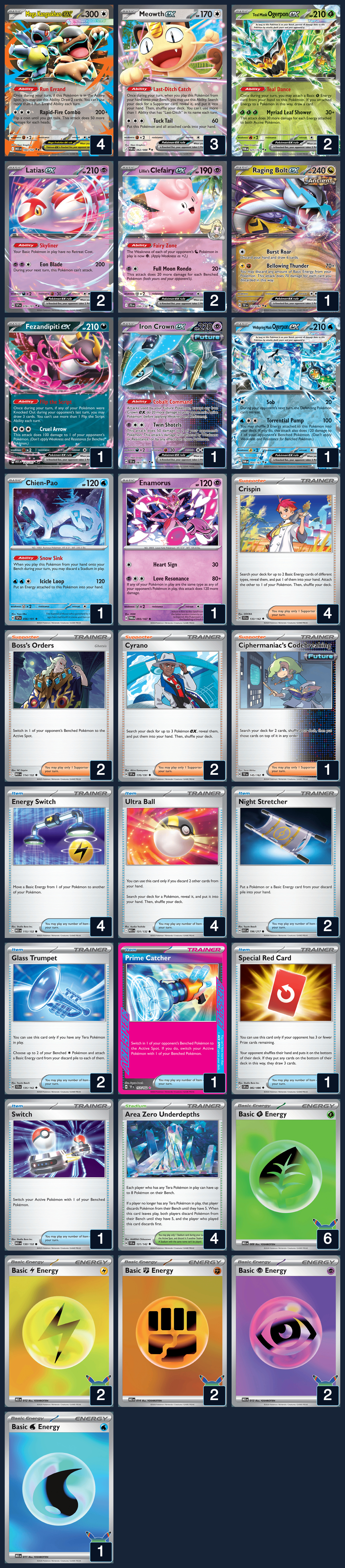 Complete 60-card deck list for rank 3, JRobrueda