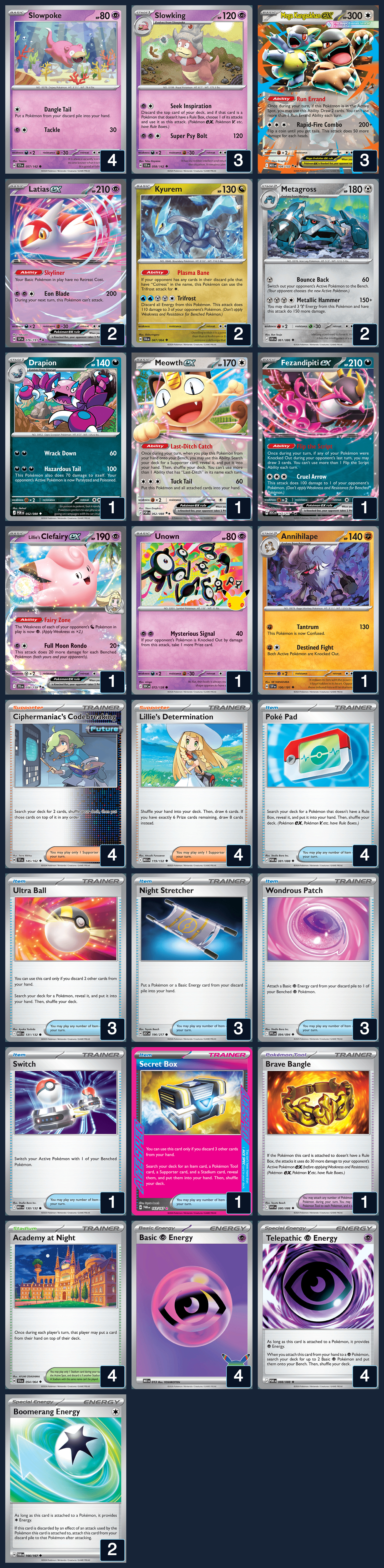 Complete 60-card deck list for rank 16, davibsousa (W)